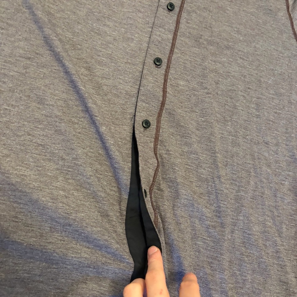 Lululemon Rival Button Down Men’s Large Purple Bl… - image 3